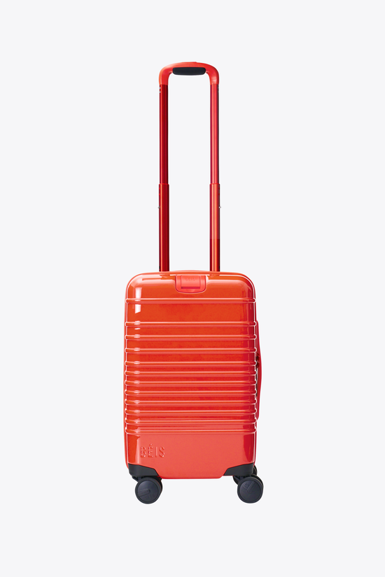 The Small Carry-On Roller in Glossy Flame