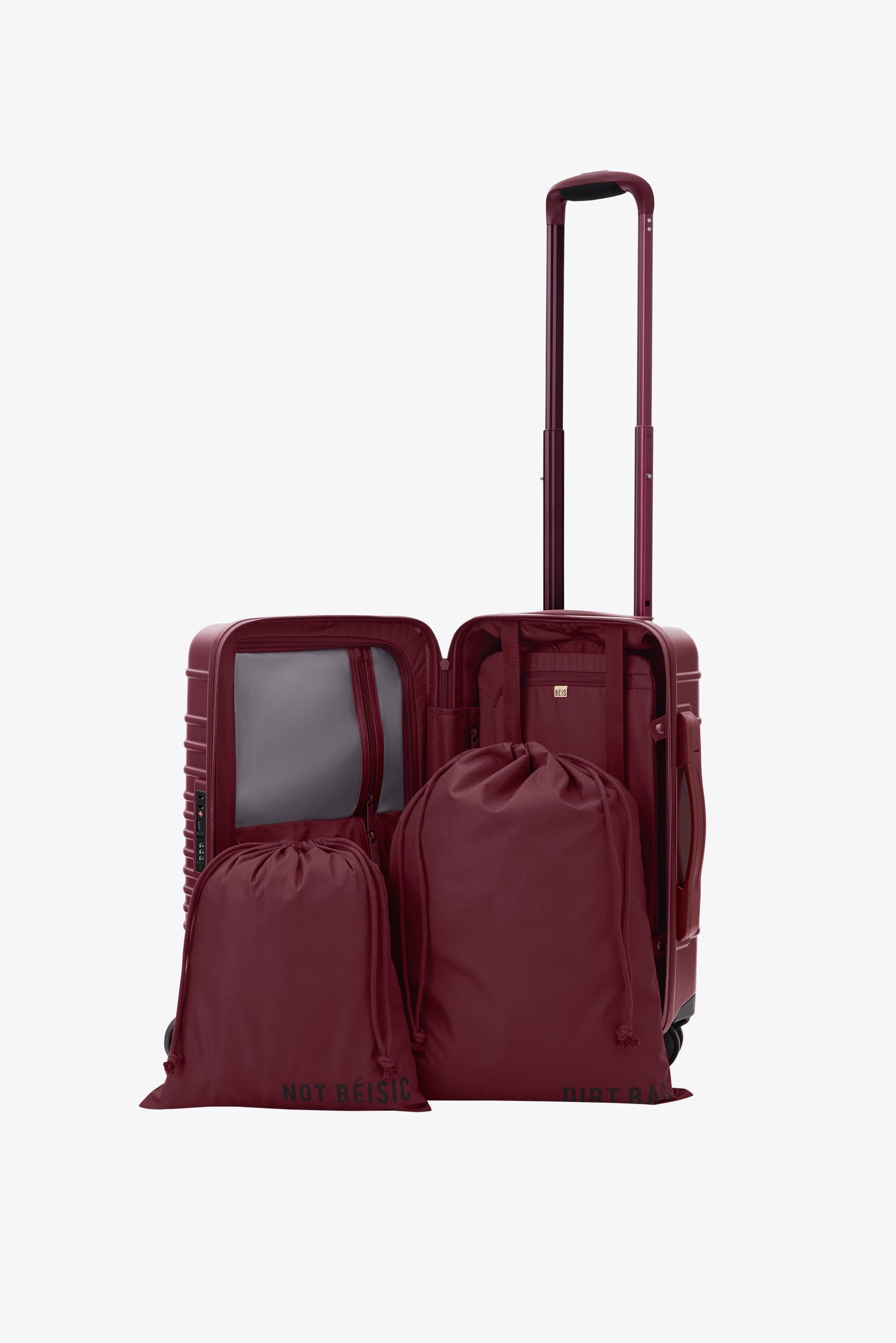 The Small Carry-On Roller in Burgundy